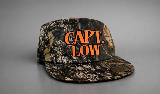 Captain Low Camo Hat - Flash Orange