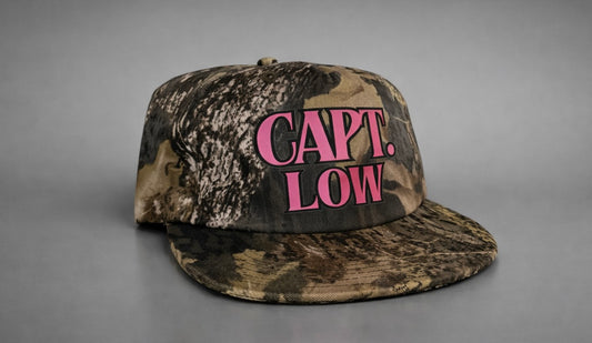 Captain Low Camo Hat - Hot Pink