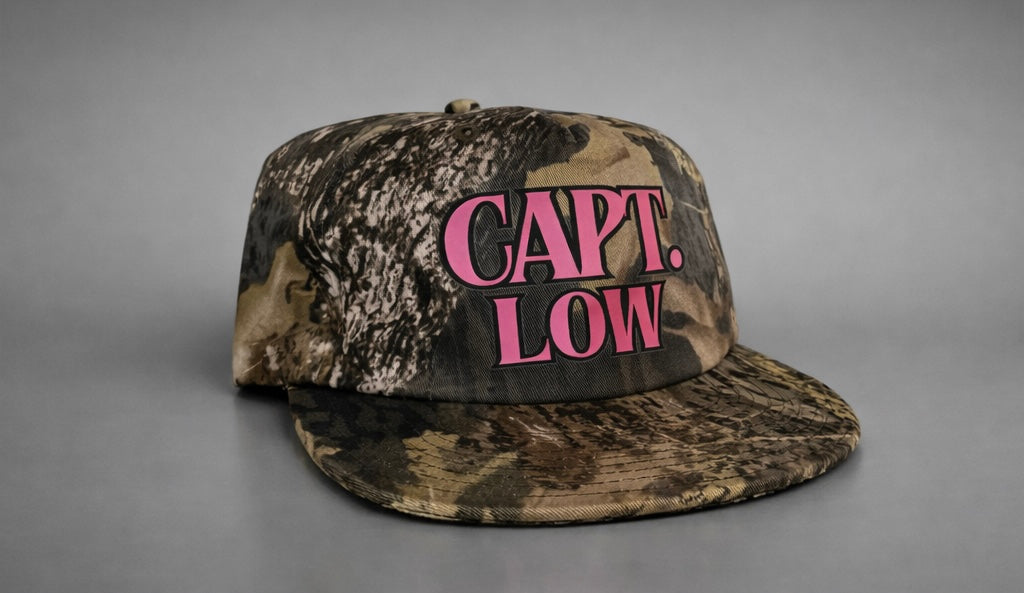 Captain Low Camo Hat - Hot Pink