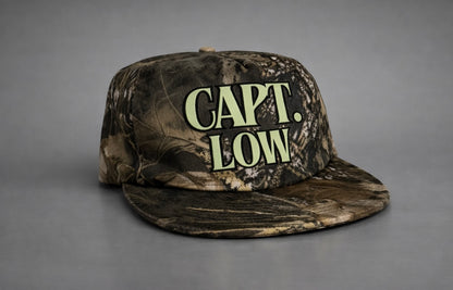 Captain Low Camo Hat - Lightning Lime