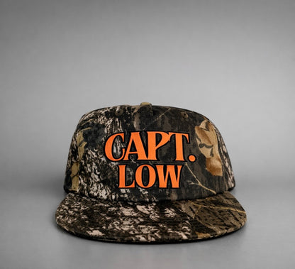Captain Low Camo Hat - Flash Orange